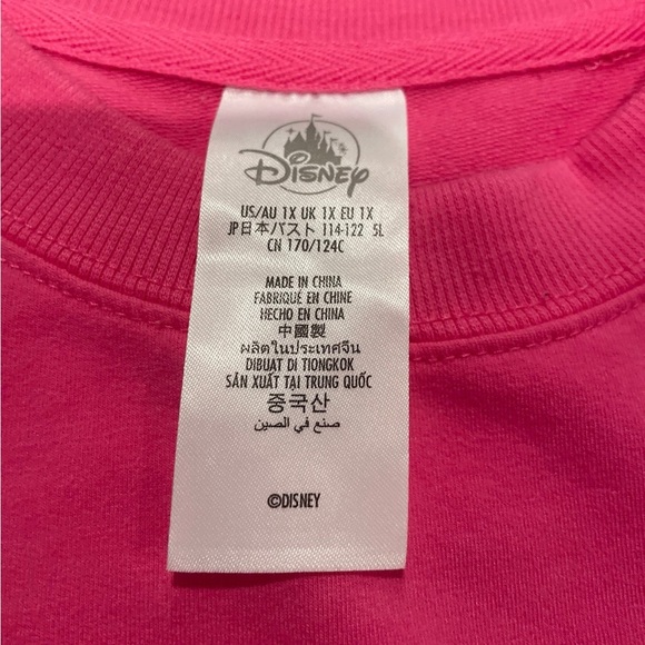 Disney parks, Disneyland resort pink, crewneck, sweatshirt, size 1X - Picture 5 of 5